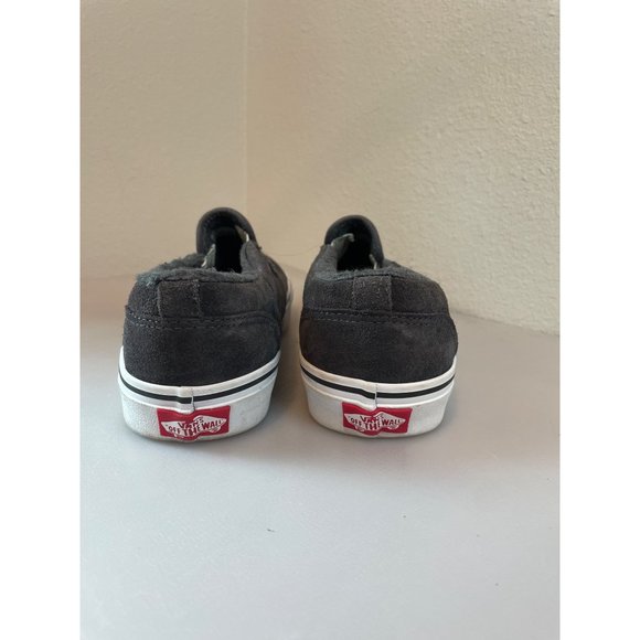 Vans Charcoal Suede Faux Fur Lined Slip On main image 7